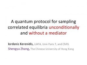 A quantum protocol for sampling correlated equilibria unconditionally