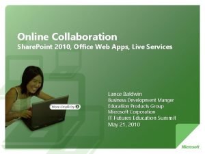 Online Collaboration Share Point 2010 Office Web Apps