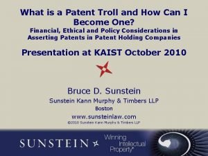 What is a Patent Troll and How Can