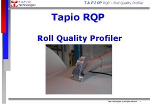 Tapio technologies