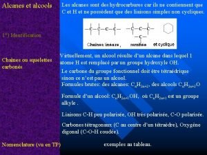 Les alcanes sont des hydrocarbures car ils ne