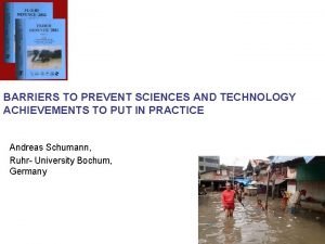 BARRIERS TO PREVENT SCIENCES AND TECHNOLOGY ACHIEVEMENTS TO