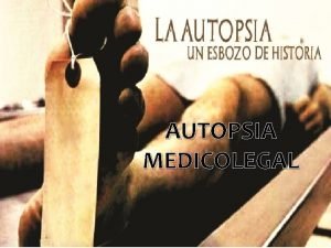 Examen externo autopsia