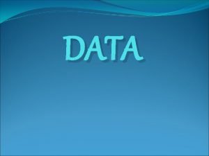 The term data refers to
