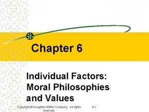 Factors of philosophy