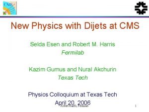 New Physics with Dijets at CMS Selda Esen