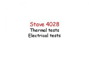 Electrical stave