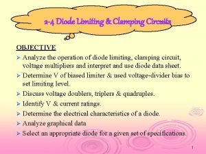Clamping diode circuit