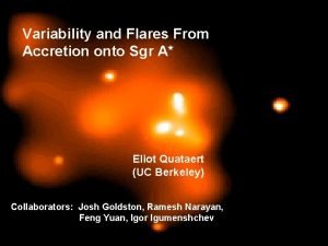 Variability and Flares From Accretion onto Sgr A