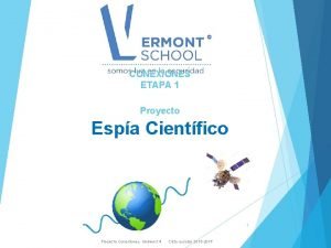 CONEXIONES ETAPA 1 Proyecto Espa Cientfico 1 Proyecto