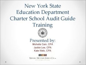 New York State Education Department Charter School Audit