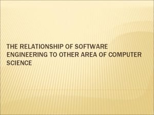 Relationship in software engineering