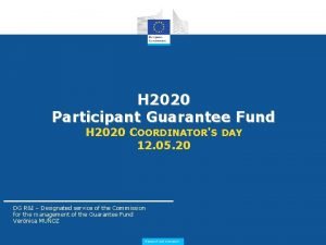 Guarantee fund h2020