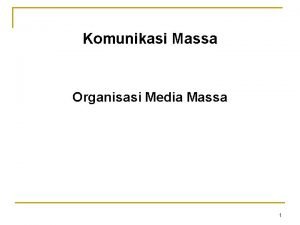 Struktur organisasi media