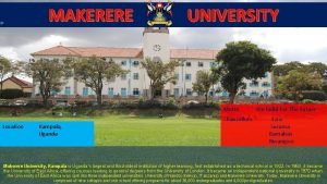 Sex for marks makerere university