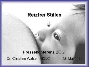 Dr. christine walser Dr. christine walser