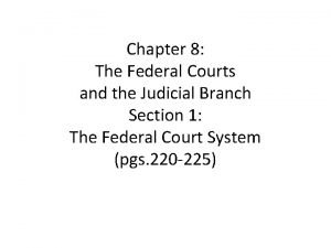 Federal court system structure