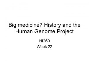Human genome project