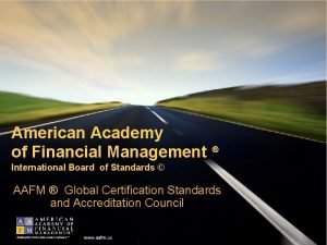 American academy of financial management