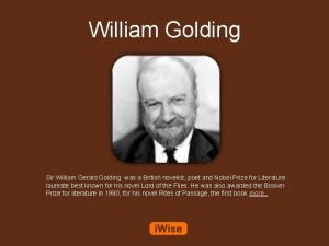 William golding childhood
