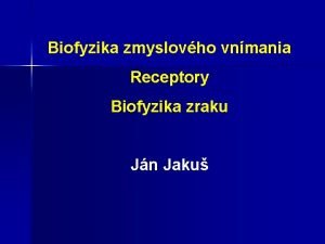 Biofyzika zraku