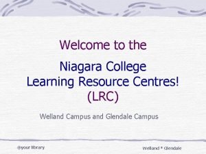 Niagara college libraries