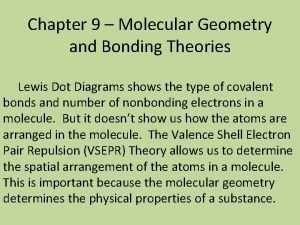 Electron domain geometry vs molecular geometry