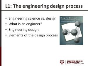 Basic engineering design process