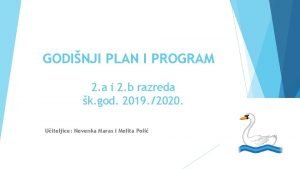 GODINJI PLAN I PROGRAM 2 a i 2