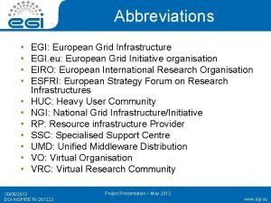 European grid infrastructure