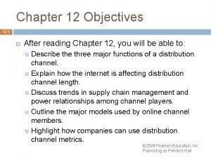 Chapter 12 Objectives 12 1 After reading Chapter