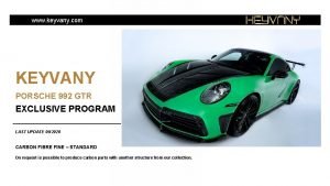 www keyvany com KEYVANY PORSCHE 992 GTR EXCLUSIVE