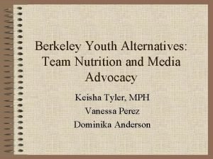 Berkeley youth alternatives