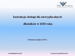 Instrukcja obsugi dla niewypacalnych dunikw w 2020 roku