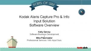 Kodak Alaris Capture Pro Info Input Solution Software