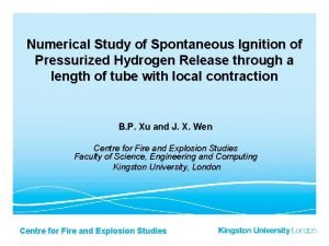 Numerical Study of Spontaneous Ignition of Pressurized Hydrogen
