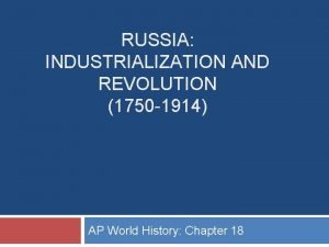 Russian revolution of 1905 definition ap world history