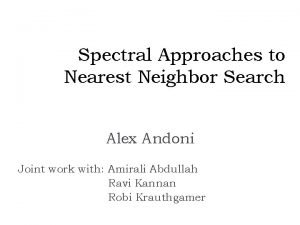 Alex andoni