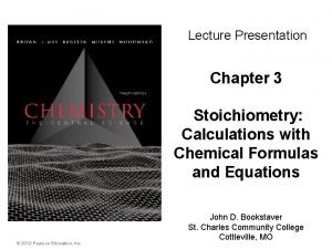 Stoichiometry and stoichiometric calculations