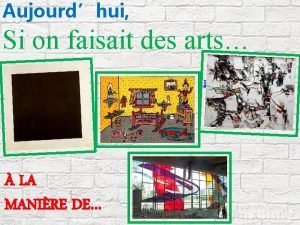 Aujourdhui Si on faisait des arts Kasimir Malevitch