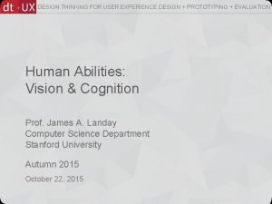 DESIGN THINKING FOR USER EXPERIENCE DESIGN PROTOTYPING EVALUATION