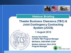 Joint contingency contracting system
