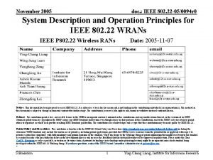November 2005 doc IEEE 802 22 050094 r