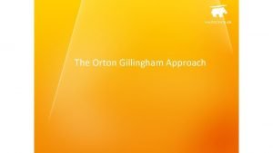 Orton gillingham scope and sequence