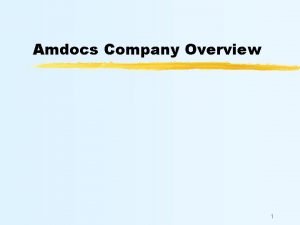 Amdocs slogan