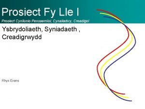 Prosiect Fy Lle I Prosiect Cynllunio Pensaernol Cynaliadwy