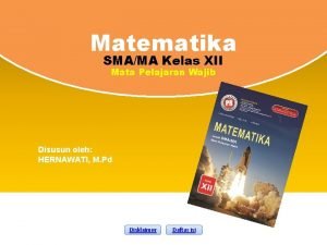 Matematika SMAMA Kelas XII Mata Pelajaran Wajib Disusun