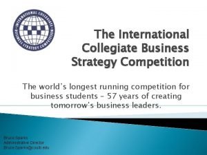 International collegiate business strategy competition