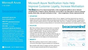 Microsoft azure notification hubs dashboard