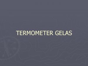 Cairan dalam termometer